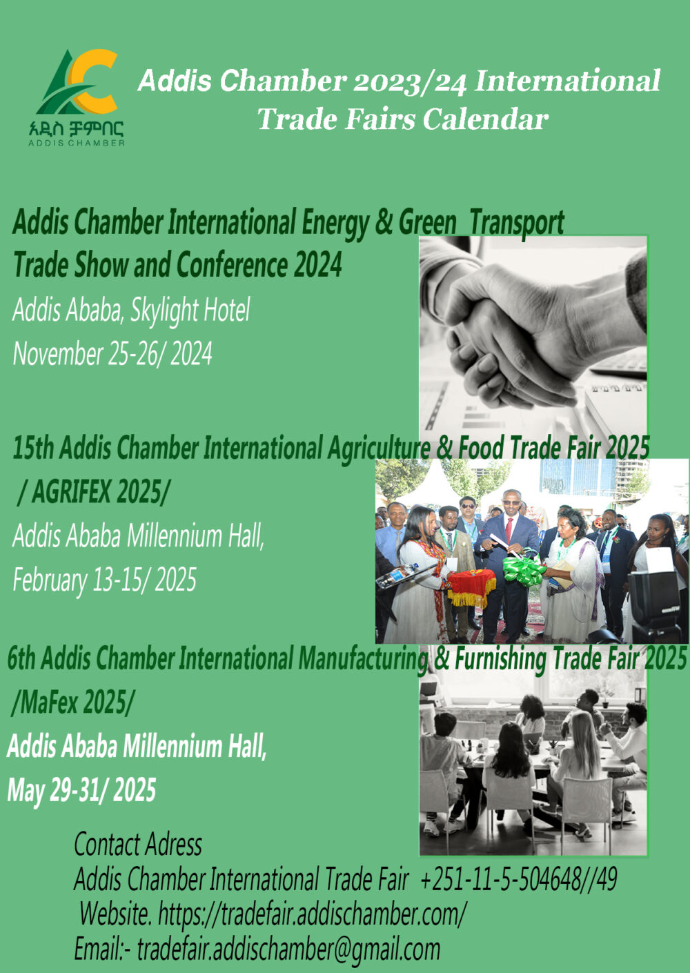 6th Addis Chamber International Manufacturing & Furnishing Trade Fair 2025  /MaFex 2025